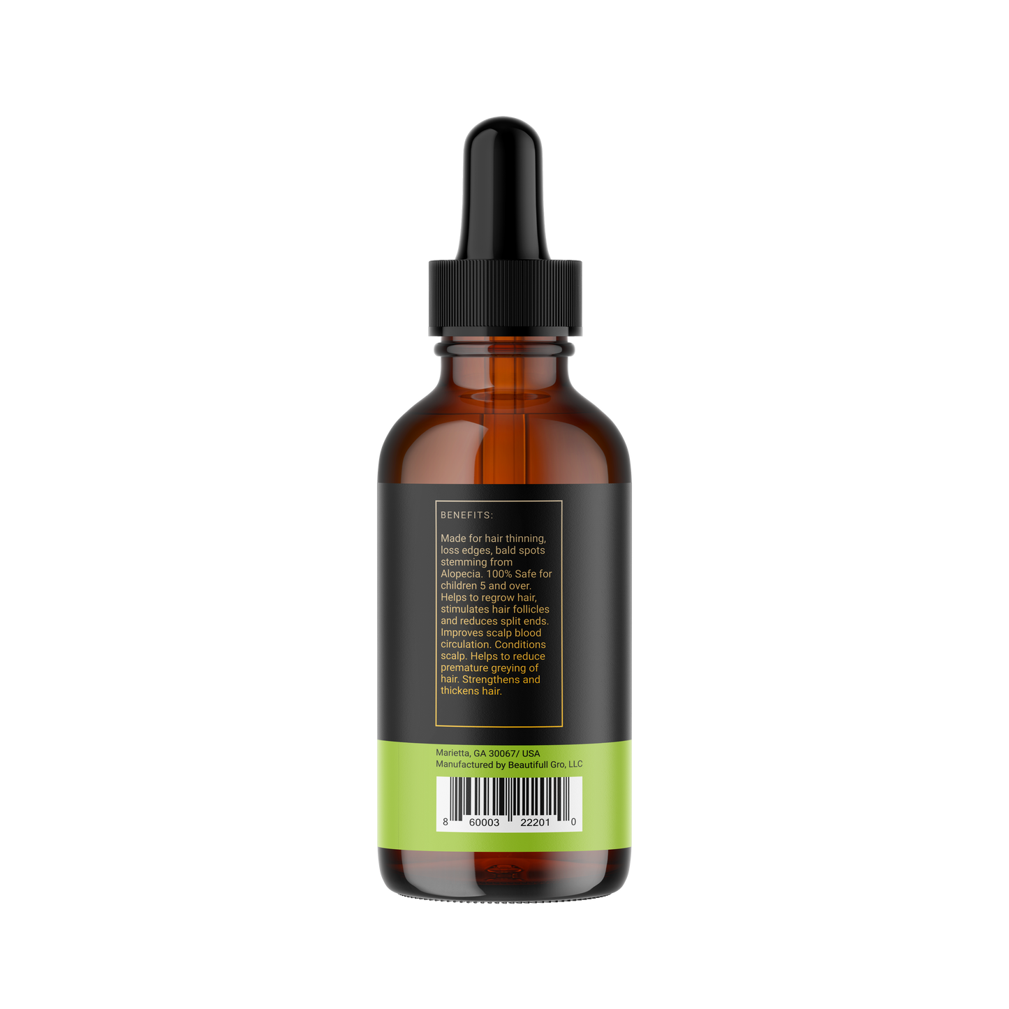 Vegan Stimulating Hair Growth Oil w/Chebe-4 oz