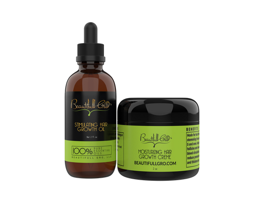 Double My Hair Growth Set w/ Chebe Powder – 2 oz Oil & Creme